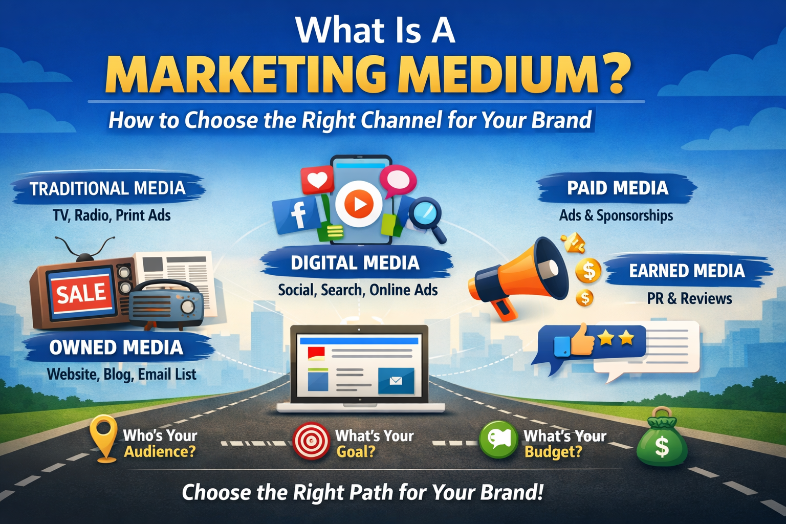 explaining marketing mediums and how to choose the right marketing channel