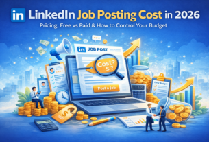 LinkedIn job posting cost and hiring budget illustration