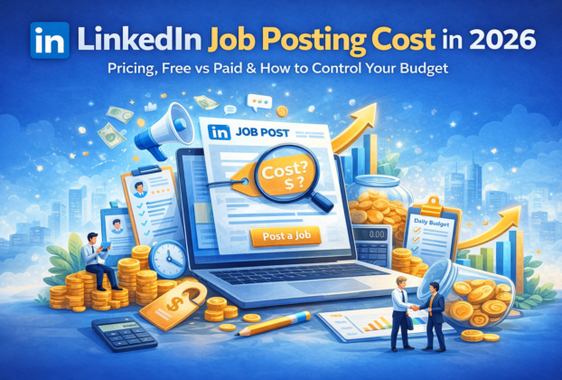 LinkedIn job posting cost and hiring budget illustration
