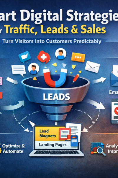 Smart digital strategies for traffic, leads, and sales funnel
